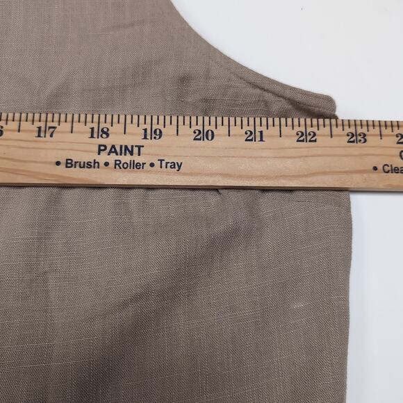 Jeanswest Linen Blend Peplum Tank Top Womens Size 16 Beige Sleeveless Blouse - Picture 9 of 11